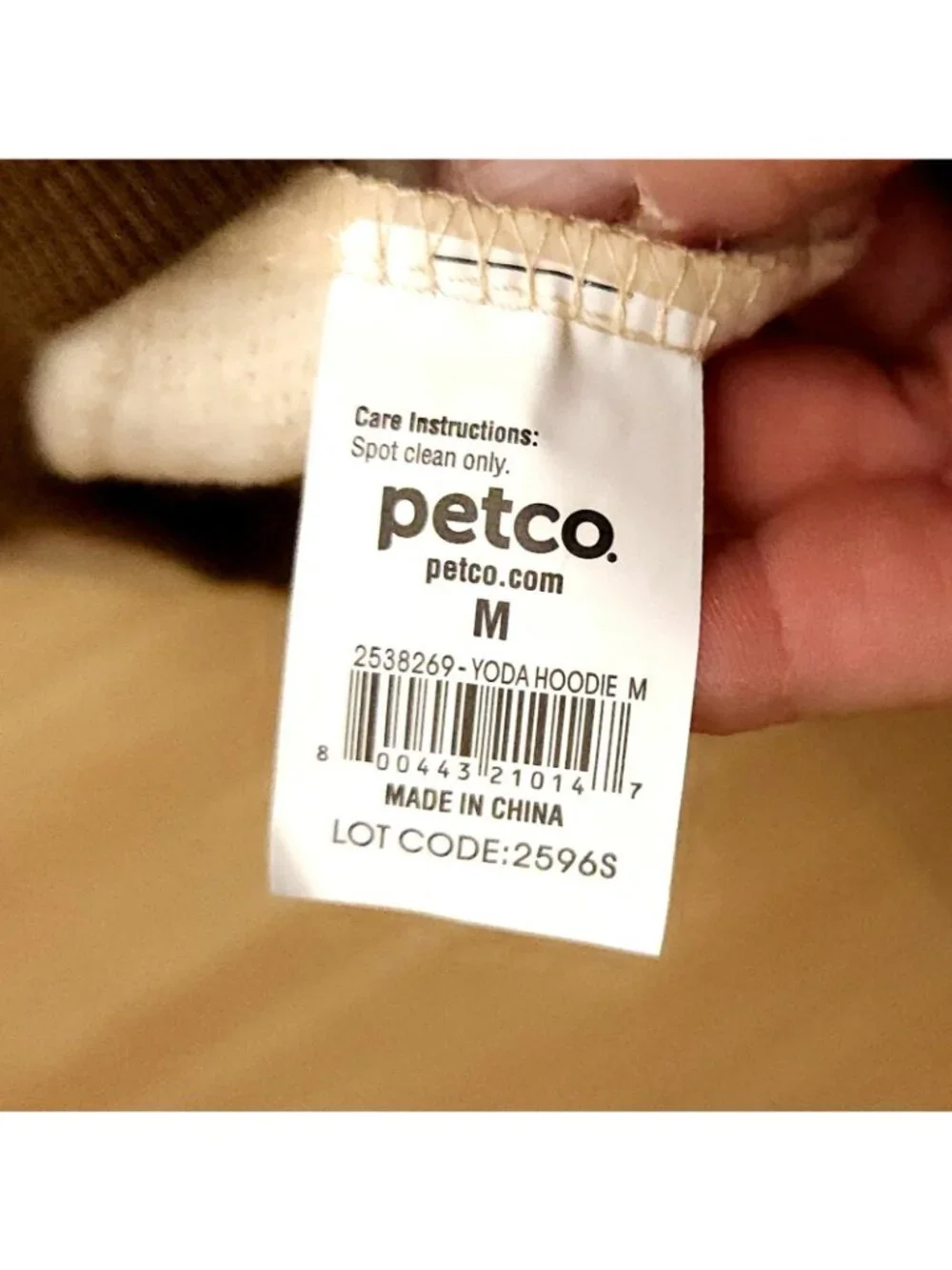 Star Wars Petco Yoda Dog Halloween Costume Medium